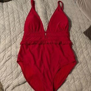 Nicole Miller Vibrant Red Swimwear